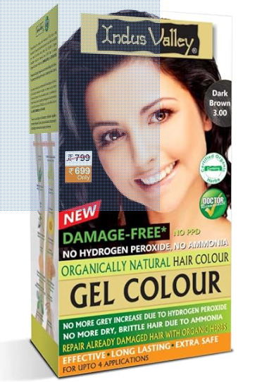 INDUS VALLEY Damage Free Natural Gel Hair Colour for Women